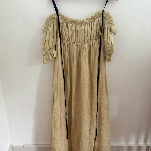 Linennaive La Luna 11 Dress in Old Lace Linen - Picture 4 of 5